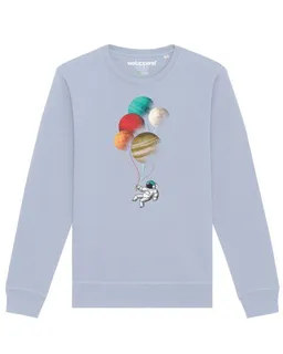 watapparel watapparel Sweatshirt Unisex Balloon Spaceman – Produktbild 1 von 1
