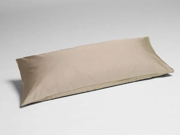 Yumeko Yumeko Kissenbezug aus Baumwollsatin, Warm taupe, – Produktbild 2 von 4