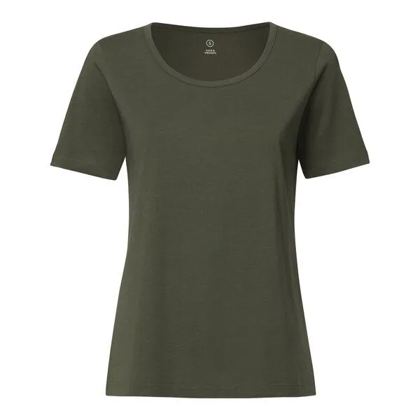 THOKKTHOKK ThokkThokk Damen T-Shirt Bio Fair, Olivgrün, – Produktbild 1 von 3