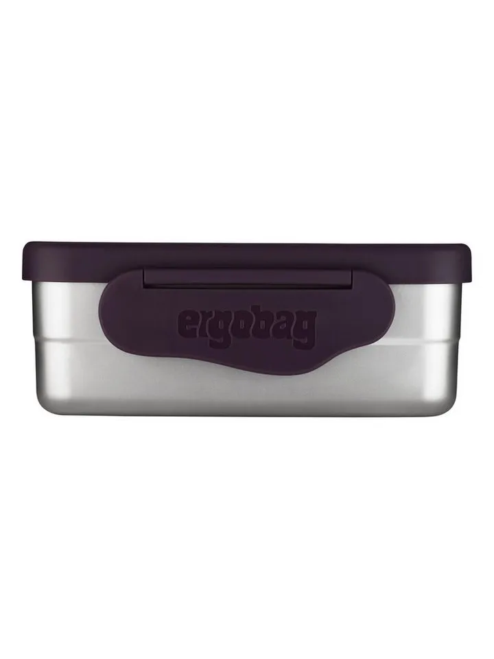 Ergobag Ergobag Lunchbox Edelstahl Brotdose, Edelstahl, (Edelstahl Brotdose, 3-tlg., 1x Brotdose, 1x Trennfach), spülmaschinengeeignet bis 45 Grad, Handwäsche empfohlen, Lila, – Produktbild 2 von 8