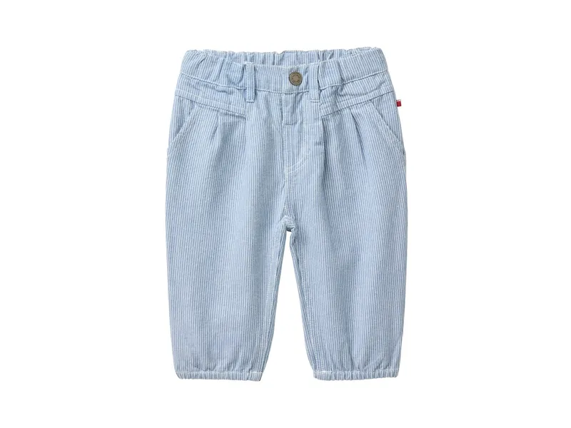 People Wear Organic People Wear Organic Hose jeansblau gestreift Gr. 74/80, Blau, – Produktbild 1 von 1