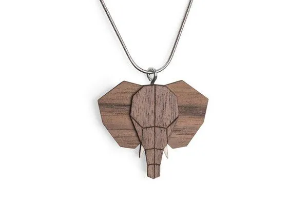 BeWooden BeWooden Halskette Elefant aus Holz, Elefant, – Produktbild 1 von 3