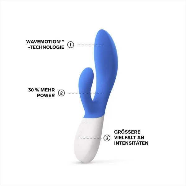 LELO G-Punkt- und Klitorisvibrator (Rabbit-Vibrator) - LELO INA Wave 2, Kalifornischer himmel, – Produktbild 4 von 4