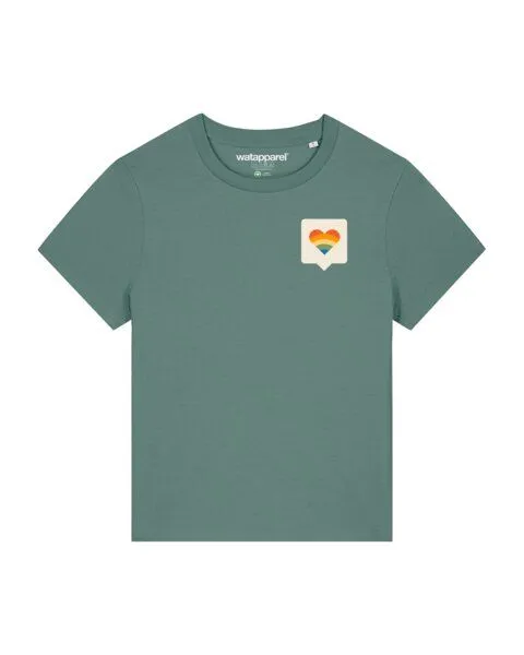 watapparel watapparel T-Shirt Frauen Von Herzen, Green bay, – Produktbild 1 von 3