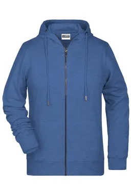 James & Nicholson James & Nicholson Kapuzensweatjacke Leicht taillierte Damen Sweatjacke aus French Terry 8025 in Bio-Qualität – Produktbild 1 von 1