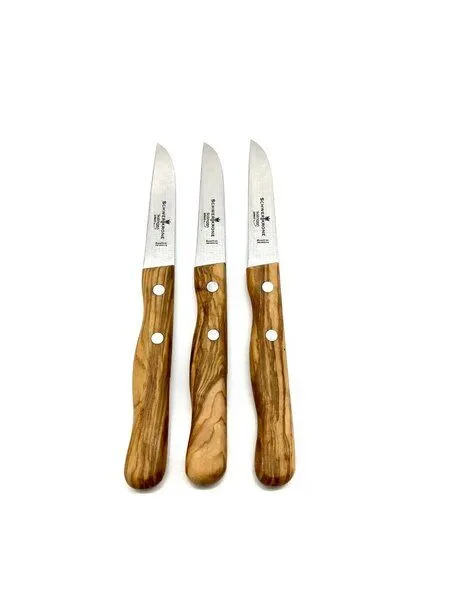 Olivenholz erleben Olivenholz erleben Gemüse- / Schälmesser mit gerader Klinge mit Olivenholzgriff – Produktbild 3 von 5
