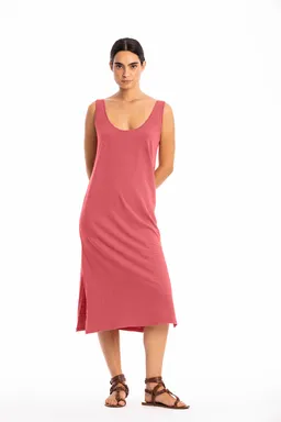 RAVENS VIEW IBIZA RAVENS VIEW IBIZA Damen vegan Kleid Demi Clay Rot – Produktbild 1 von 1