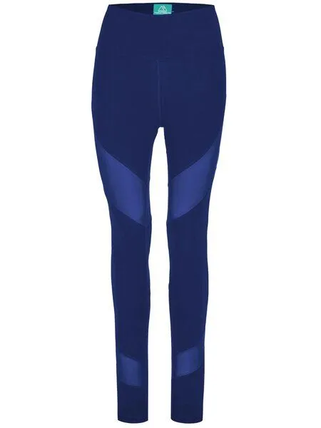 nice to meet me nice to meet me Energy Legging aus Biobaumwolle und Netzstoff, Night sky, – Produktbild 3 von 4