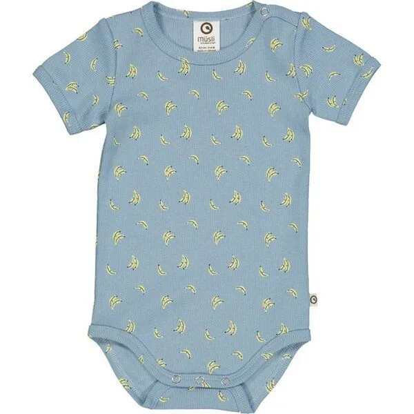 Fred's World by Green Cotton Fred's World by Green Cotton Body Kurzarm Banane, Hellblau, – Produktbild 1 von 1