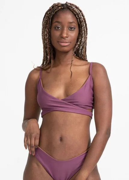 boochen boochen Bikini Top Arpoador - Reversible Surf Bikini - Farbe, Lavender (lila), – Produktbild 4 von 4