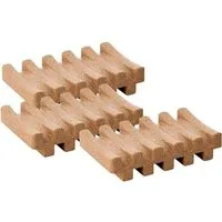 Kork Deko Kork-Deko 3er-Pack Seifenablage aus Kork | Kork-Seifenschale | 13,5x8x3cm – Produktbild 1 von 1