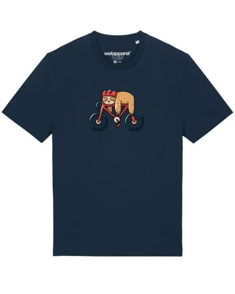 watapparel watapparel T-Shirt Unisex Sloth, French navy, – Produktbild 1 von 3