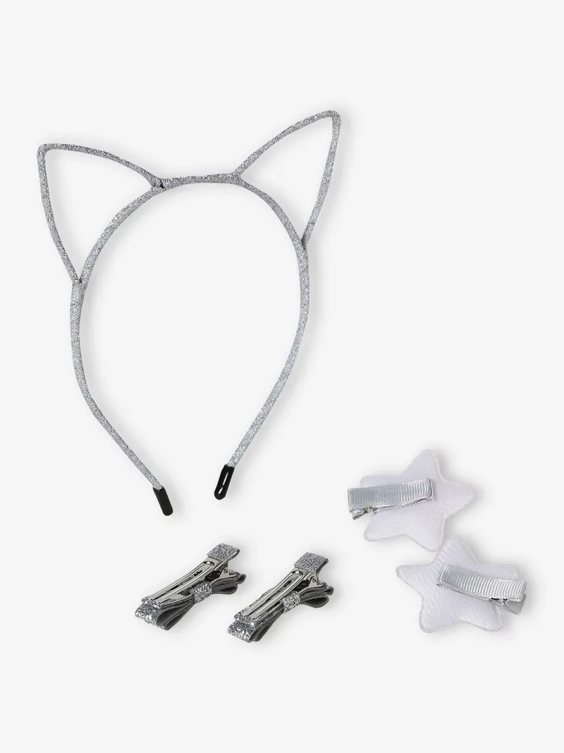 Vertbaudet Set aus Haarband, Silber, – Produktbild 2 von 4