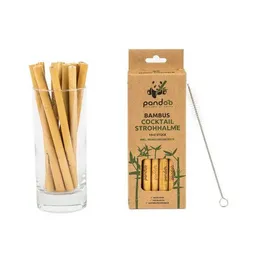 pandoo pandoo 12er-Packung Cocktail-Strohhalme aus 100% Bambus – Produktbild 1 von 1