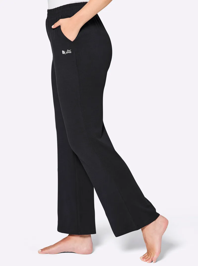 feel good Dehnbund-Hose schwarz, Schwarz, – Produktbild 2 von 2