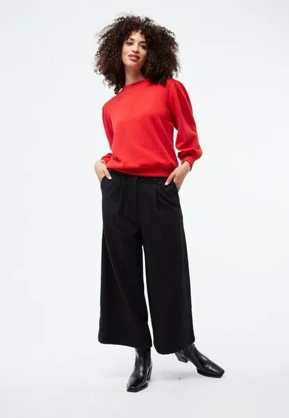 Givn Berlin Givn Berlin Culotte aus Bio-Baumwoll Flanell Modell: Tamara, Grau (anthracite), – Produktbild 1 von 4