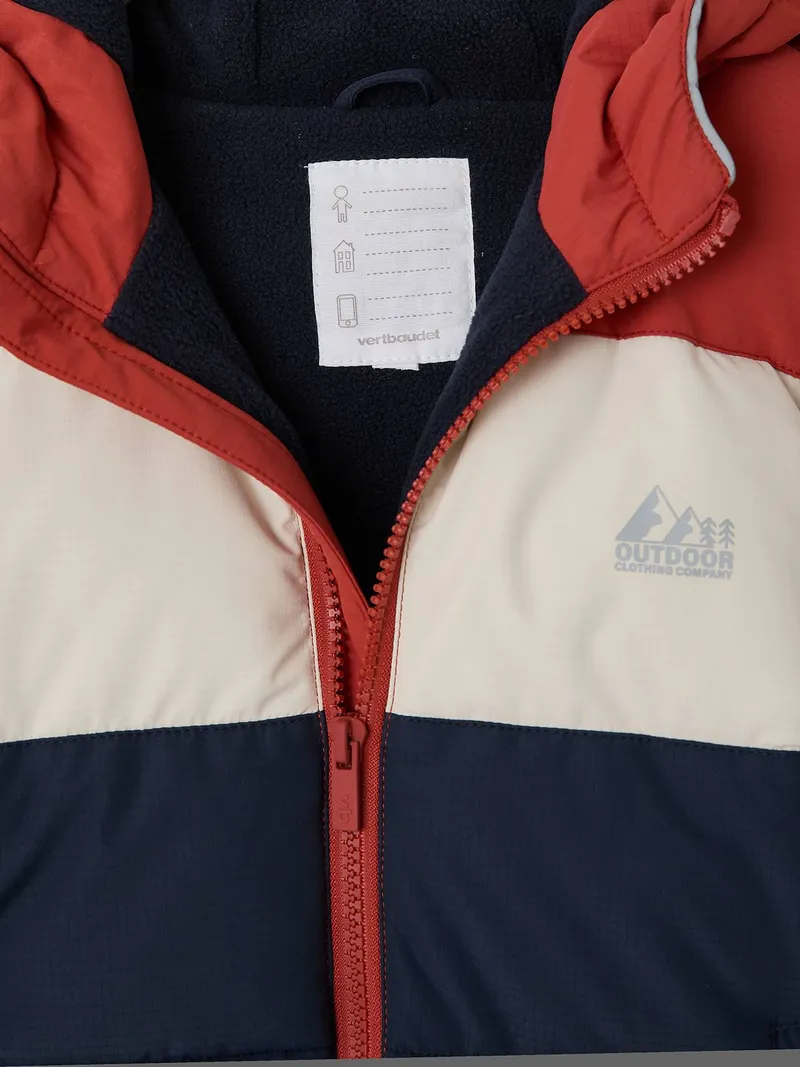 Vertbaudet Jungen Winter-Steppjacke mit Kapuze, Rost, – Produktbild 3 von 4