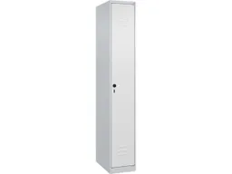 C+P C+P Spind Classic PLUS, 1 Abteil, 1850x300x500mm, Lichtgrau/Verkehrsweiß – Produktbild 1 von 1