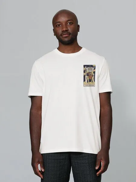 watapparel watapparel T-Shirt Unisex Tarot The Emperor, Off white, – Produktbild 1 von 4