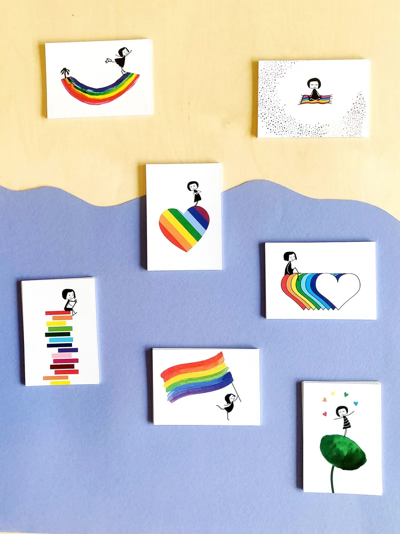 FellHerz FellHerz Rainbow Postkarten Set – Produktbild 1 von 1