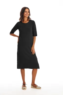 RAVENS VIEW IBIZA RAVENS VIEW IBIZA Damen vegan Kleid Mia Schwarz – Produktbild 1 von 1