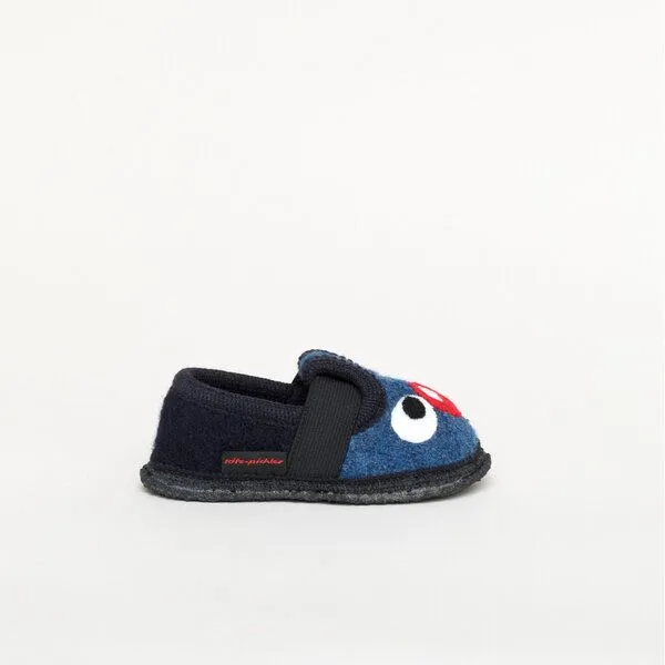 Kitz-Pichler Kitz-Pichler Walkpantoffel Bobby Face, Jeansblau, – Produktbild 2 von 4