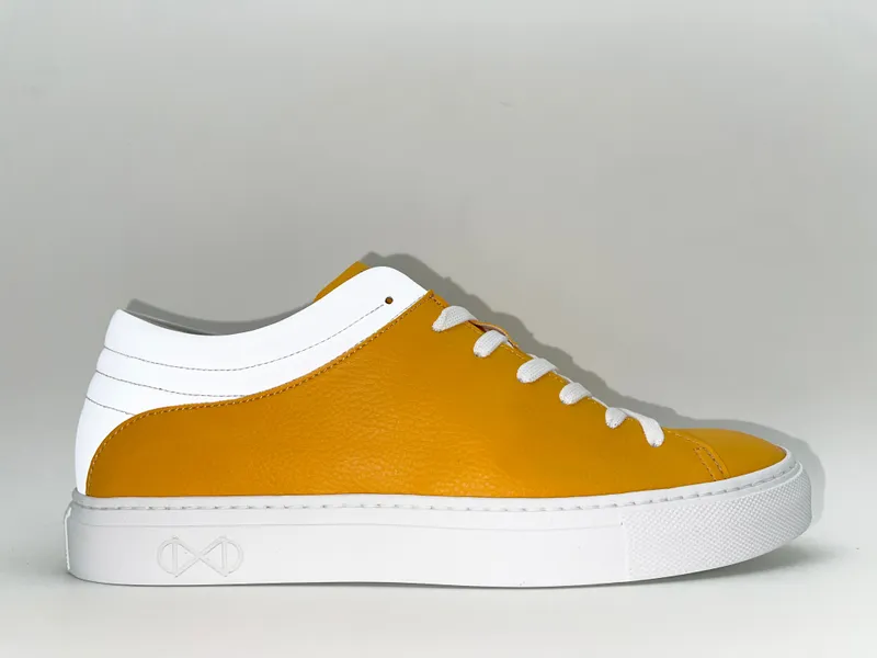 nat-2 nat-2 Herren vegan Sneakers Sleek Low Fruit, Dunkelgelb, – Produktbild 2 von 2