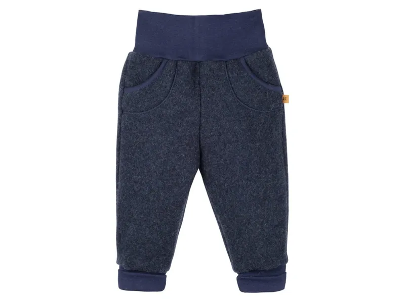 Pure pure by Bauer PURE PURE by Bauer Baby und Kinder Hose Bio-Merinowolle Fleece marine Gr.92, Blau, – Produktbild 1 von 1