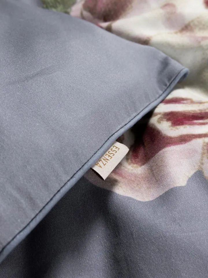Essenza Bettwäsche Madia, Satin, 2 teilig, mit floralem Muster, Grau, – Produktbild 4 von 5