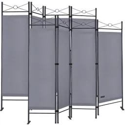 Casaria® Paravent Lucca 2er-Set Anthrazit 180x163cm – Produktbild 1 von 1
