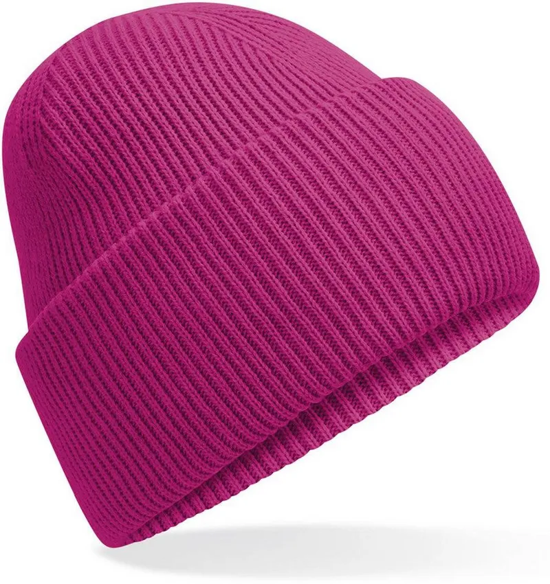 Beechfield Beechfield Damen / Herren Klassische Mütze mit tiefem Umschlag 30, Festival fuchsia, – Produktbild 1 von 6