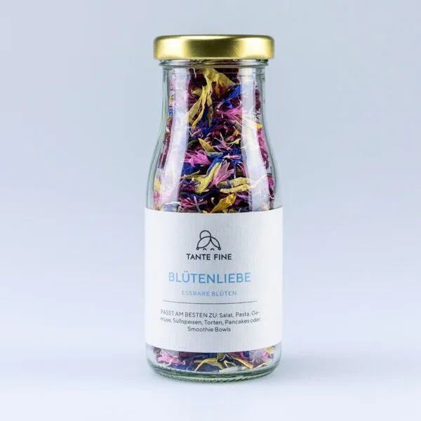Tante Fine Tante Fine Bio BLÜTENKONFETTI * essbare Blüten in allen Farben * Streudeko für Gerichte – Produktbild 4 von 4