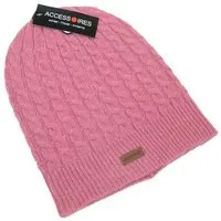 Silkroad - Diggers Garden Silkroad - Diggers Garden SILKROAD Mütze - Strickmütze mit Zopfmuster Beanie aus 100% Lammwolle, Altrosa, – Produktbild 1 von 1