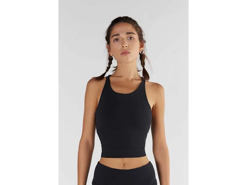 True North True North Bio-Damen-Crop-Top mit Rundhalsausschnitt, Black, – Produktbild 1 von 5