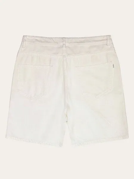 KnowledgeCotton Apparel KnowledgeCotton Apparel Flint Raw Twill Short Herren, Egret / offwhite, – Produktbild 3 von 3