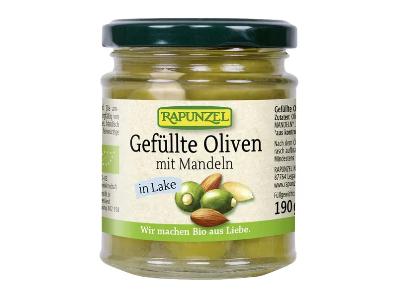 RAPUNZEL Gefüllte grüne Oliven mit Mandeln in Lake – Produktbild 1 von 2