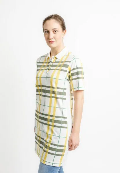 TORLAND TORLAND Damen Polokleid PAIGER, Mehrfarbig (check jojoba), – Produktbild 1 von 4