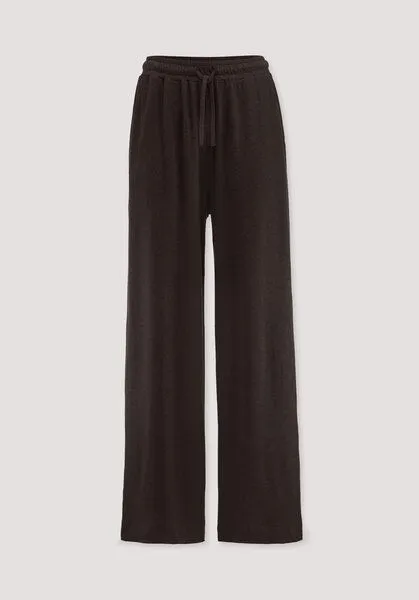 hessnatur hessnatur Jersey Hose Wide Leg Relaxed aus reiner Bio-Baumwolle mit Leinen, Kakao braun, – Produktbild 3 von 3