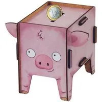 WERKHAUS WERKHAUS Spardose Vierbeiner - Schwein aus Holz – Produktbild 1 von 1
