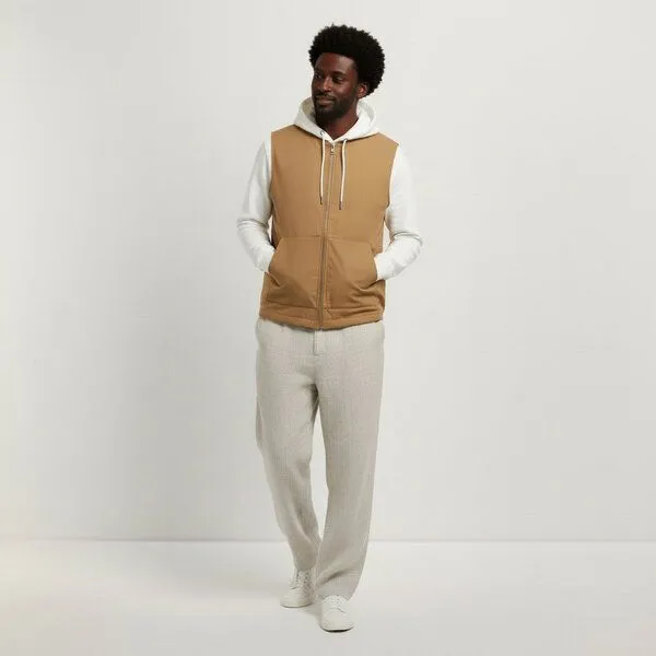 YTWOO YTWOO Unisex-Bodywarmer mit Teddykragen, Dark camel, – Produktbild 3 von 4