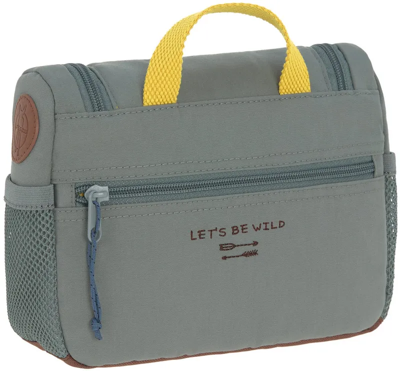 Lässig Lässig Kulturbeutel Adventure, Bus, Mini Washbag, PETA-approved vegan, Grau|grün, – Produktbild 1 von 5