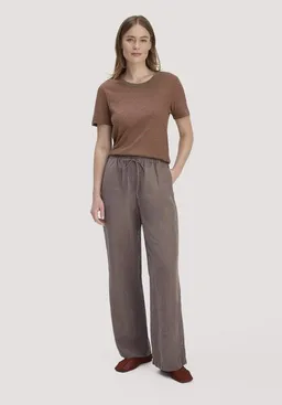 hessnatur hessnatur Hose Straight Leg Relaxed aus TENCEL Lyocell mit Leinen – Produktbild 1 von 1
