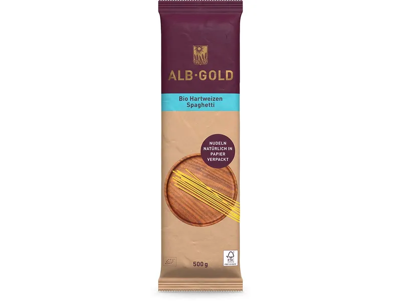 ALB-GOLD ALB-GOLD Bio-Hartweizen-Spaghetti 500 g – Produktbild 1 von 1