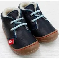 Pololo Pololo Lauflernschuh-Winterschuh "Juan", gefüttert mit 100% Wolle (Bio/kbT), Gr. 20 - 27, Blau, – Produktbild 1 von 1