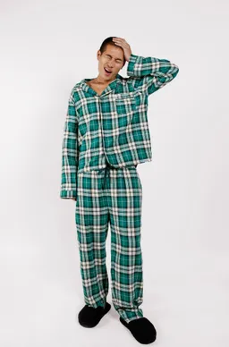 KOMODO KOMODO Herren vegan Pyjamahose Jim Jam Grün – Produktbild 1 von 1