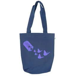 HANDGEDRUCKT HANDGEDRUCKT "Butterfly01" Shopper aus BAUMWOLLE kbA – Produktbild 1 von 1