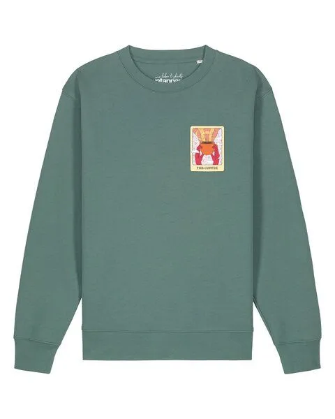 watapparel watapparel Sweatshirt Unisex Tarot The Coffee, Green bay, – Produktbild 1 von 2