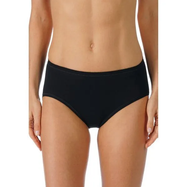 mey Mey 2x Damen Taillen-Slip Noblesse PIMA Baumwolle, Schwarz, – Produktbild 1 von 2