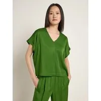 LANIUS LANIUS Blusenshirt aus Tencel Lyocell, Gelb (dark kiwi), – Produktbild 1 von 1