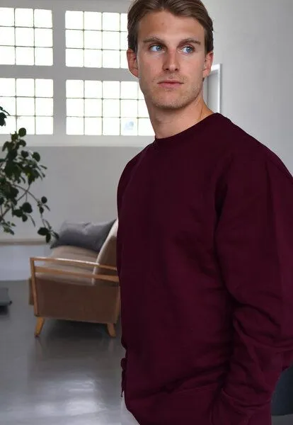 Kultgut Kultgut Pro Planet Biobaumwolle & Upcycling - Supersoft Sweatshirt - Pullover /Weinrot, Weinrot, – Produktbild 1 von 4